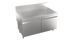 Thumbnail image #1 for Krowne Stadium Series 48-Inch Stainless Steel Underbar Drainboard Cabinet with Open Front Base