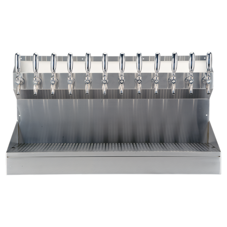 Product image #1 for Kronos 12-Faucet Wall-Mount Glycol-Cooled Draft Tower with Integrated Drip Tray