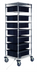 Thumbnail image #1 for Mobile Conductive Bin Cart with 7 Dividable Grid Containers, 21 x 24 x 69 Inch, Chrome Plated Finish
