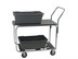Thumbnail image #1 for Channel 2-Shelf Galvanized Deck Stocking/Marking Truck with Chrome-Plated Steel Construction
