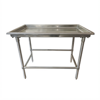 Advance Tabco SR-72 72 x 30 Inch Stainless Steel Sorting Table with 3-Inch Raised Edge