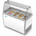 Thumbnail image #1 for KoolMore 50-Inch Ice Cream Dipping Display Freezer with Sliding Glass Door, Sneeze Guard, and 8 Tubs, 13 Cu. Ft.