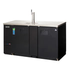 Thumbnail image #1 for Everest Refrigeration EBD3-BB-24 Two-Section Back Bar & Direct Draw Keg Refrigerator Combo, 68-Inch, 20 Cu. Ft., Black, Single Faucet