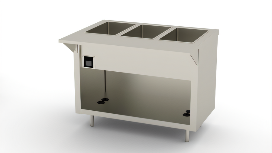 Product image #1 for Thurmaduke EW-3-CBPG 3-Well Electric Ganged Waterless Hot Food Unit