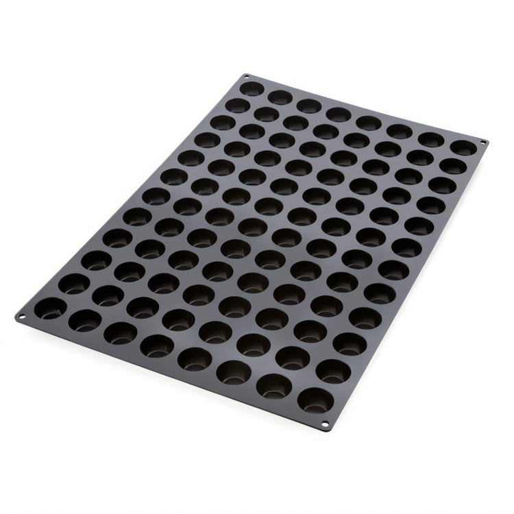 Product image #1 for Silikomart Pomponette 96-Cavity Silicone Mold, 1/2-Ounce Pieces, Black