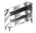 Thumbnail image #1 for 48 Inch Wide Stainless Steel Dish Cabinet with Open Base and Mid-Shelf