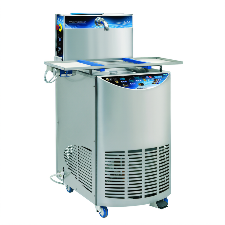 Product image #1 for Pomati T20 Free-Standing Chocolate Tempering Machine with 24 kg Tank, Heated Vibrating Table, 400V/3-Phase