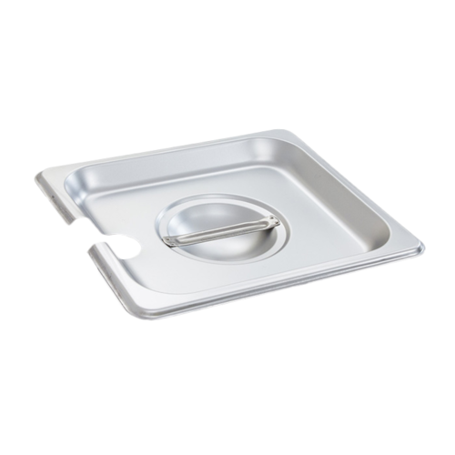Product image #1 for Crestware 1/6 Size Notched Stainless Steel Steam Table/Holding Pan Cover with Handle