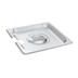 Thumbnail image #1 for Crestware 1/6 Size Notched Stainless Steel Steam Table/Holding Pan Cover with Handle