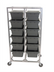 Thumbnail image #2 for All-Welded Extra Heavy-Duty Aluminum 12-Lug End-Load Lug Rack with 5-Inch Swivel Casters