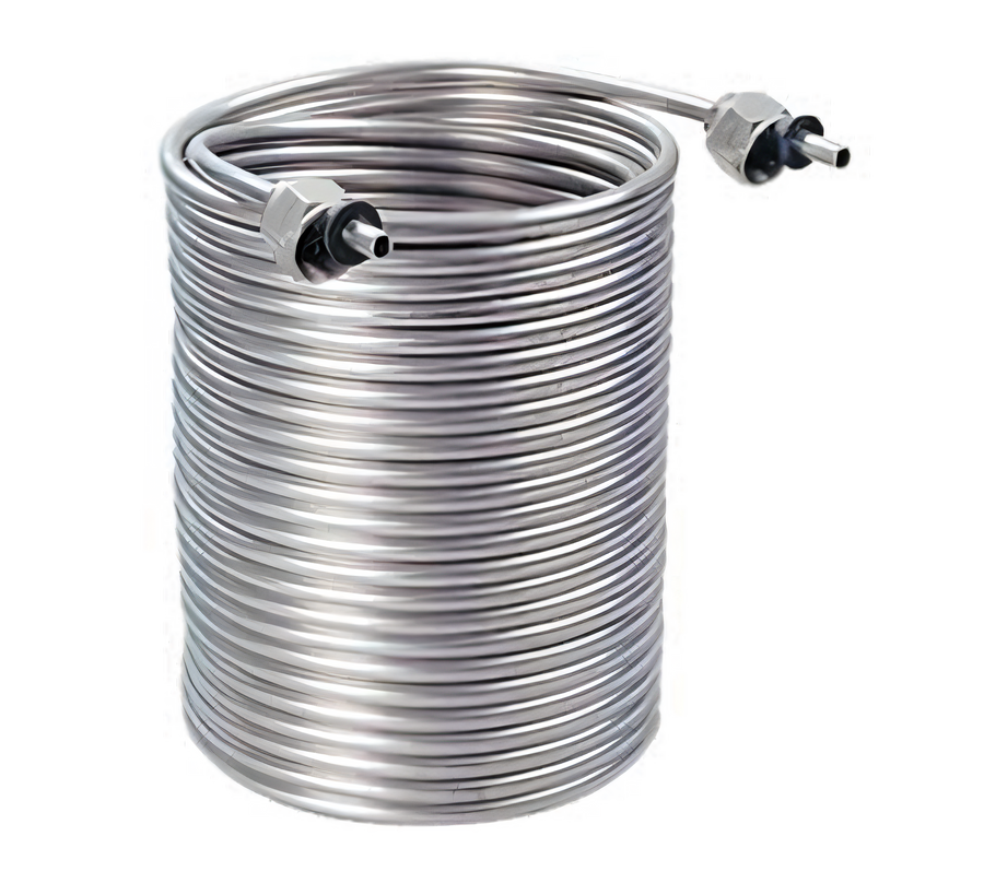 Product image #1 for Stainless Steel Cooling Coil, 70 Ft x 5/16-Inch OD, Tightly Wrapped