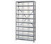 Thumbnail image #1 for Quantum Heavy-Duty Stationary Wire Shelving Unit, 12