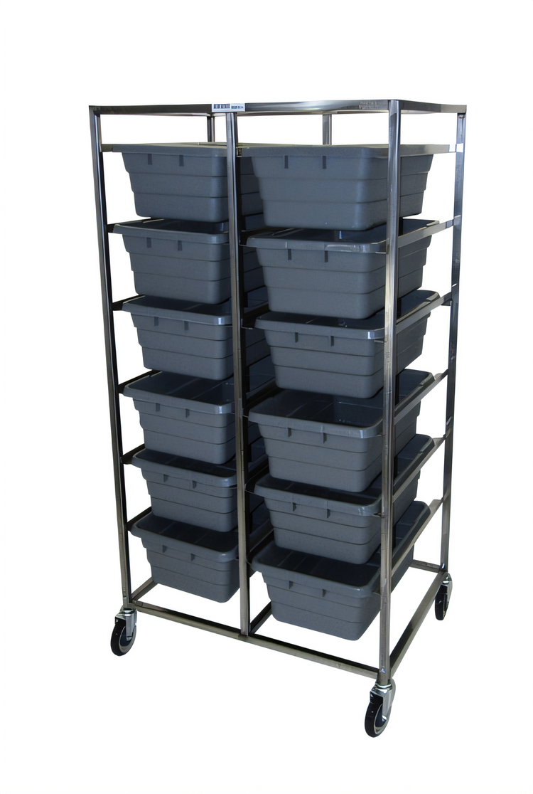 Product image #2 for Channel Manufacturing All-Welded Stainless Steel End-Load Lug Rack, 12-Lug Capacity, 36 x 26 x 70.5 Inches
