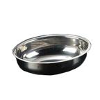 Thumbnail image #1 for American Metalcraft D404 Oval Stainless Steel Sauce Cup, 1-1/2 oz. Case of 576