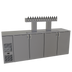 Thumbnail image #1 for Glastender C1FB92-DD One-Zone Front-Serviced Bar Profile Draft Beer Dispensing Cooler, 92-Inch, Four-Section