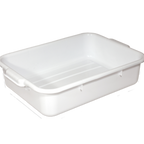 Thumbnail image #1 for Crestware BT5WH 1-Compartment Plastic Bus Tub, White, 20-1/2" x 15-1/2" x 5"