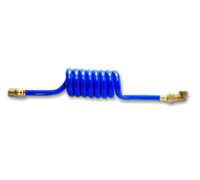Dormont Lead-Free 72-Inch Swirl Hose Assembly, 1/4-Inch ID, with 1/4-Inch Male Elbow and Brass 2-Way Quick Disconnect