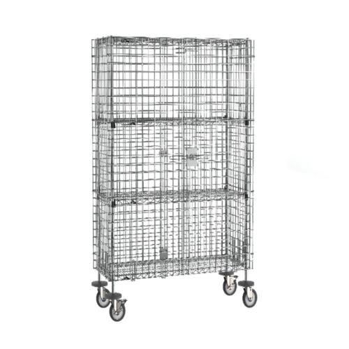 Product image #1 for Super Erecta Mobile Chrome-Plated Security Unit with 2 EZ-Add Shelves