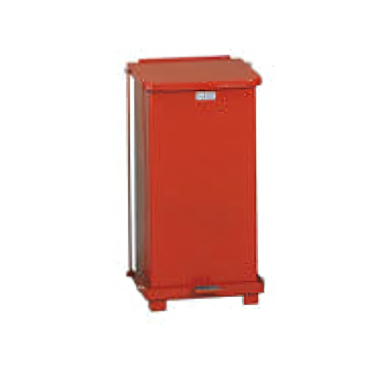 Product image #1 for Defenders 6-1/2 Gallon Red Step-On Trash Can with Retainer Band and Plastic Liner
