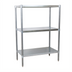 Thumbnail image #1 for BK Resources SSU5-6724 Stainless Steel Dry Storage Shelving Unit, 67W x 24D x 60H, 3 Adjustable Shelves