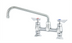 Thumbnail image #1 for Krowne Diamond Series 8-Inch Center Raised Deck Mount Manual Faucet with 12-Inch Swing Spout