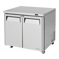 Turbo Air M3 Series 36-Inch Two-Section Undercounter Low Boy Refrigerator, 8.36 Cu. Ft.