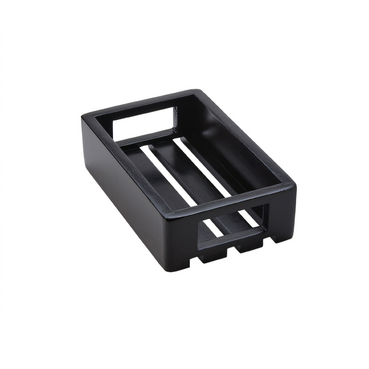 Product image #1 for American Metalcraft Espresso Rectangular Wooden Serving Crate, 10-1/8 Inch Long