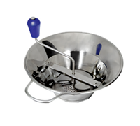 Tellier Semi-Professional Stainless Steel Manual Food Mill, 5-Quart