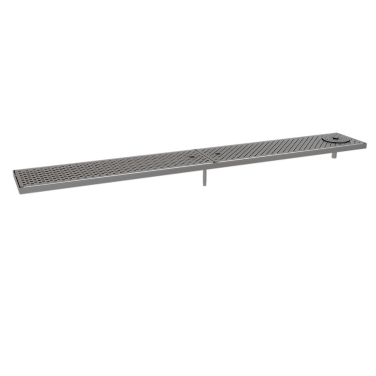 Product image #1 for Glastender Surface Mount Stainless Steel Drain Pan, 56 x 8 Inches