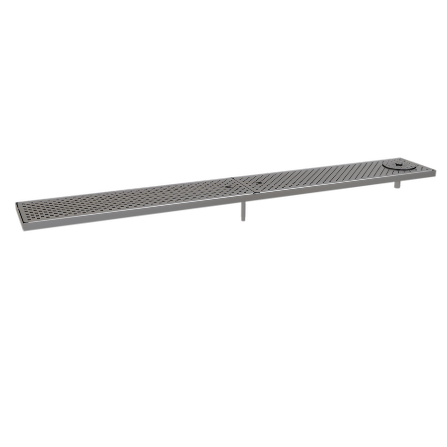 Product image #1 for Glastender Surface Mount Stainless Steel Drain Pan, 56 x 8 Inches