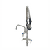 Thumbnail image #1 for EverSteel EasyInstall Stainless Steel Single-Hole Deck-Mount Pre-Rinse Mixing Faucet with 6-Inch Swing Nozzle and 1.15 GPM Spray Valve