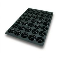 Silikomart Mid-Gugelhopf Non-Stick Silicone Baking Mold, 35-Piece