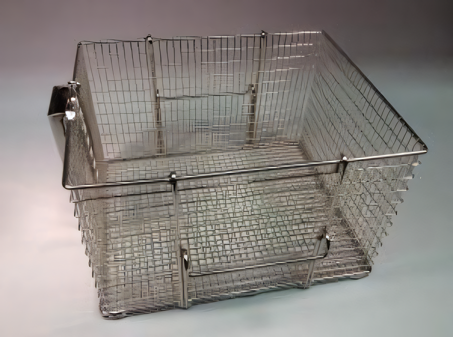 Product image #1 for Henny Penny Medium Mesh Open-Style Floor Fryer Basket with Locking Handle for PFG-600 Gas Pressure Fryer