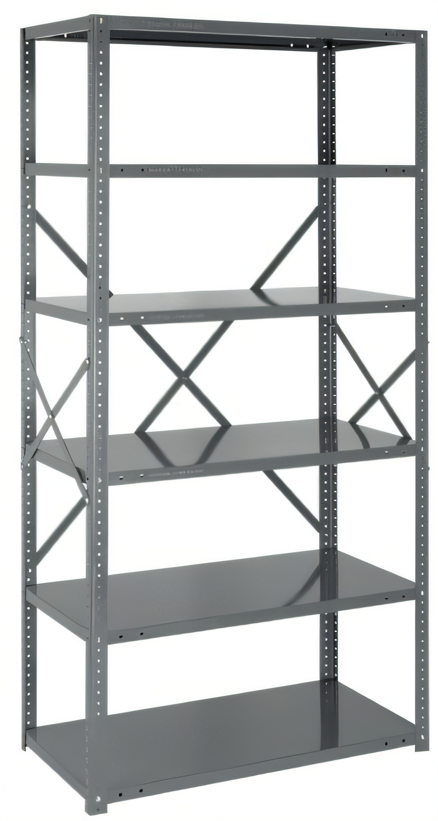 Product image #1 for IRONMAN 6-Shelf Open Steel Shelving Unit, 18" x 36" x 39", 22-Gauge, 400 lb. per Shelf