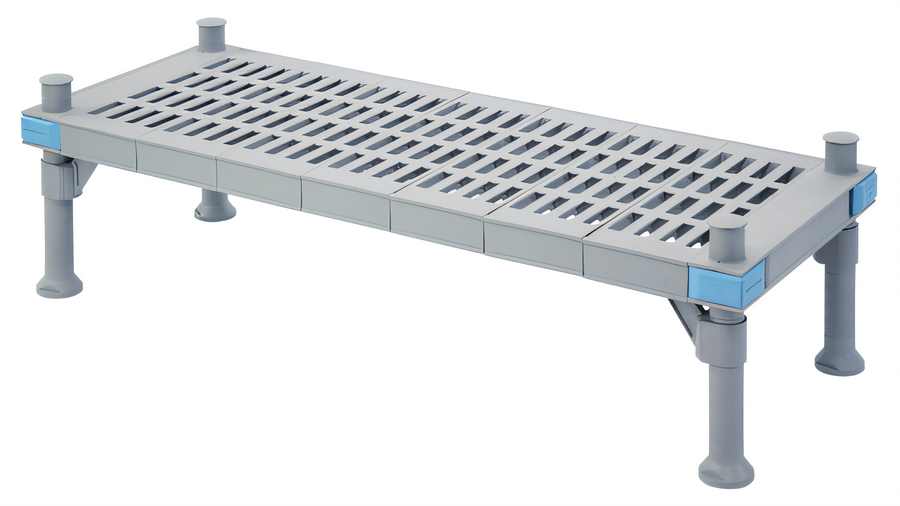 Product image #1 for Millenia Vented-Top Polymer Dunnage Rack, 48 x 18 x 14 Inches