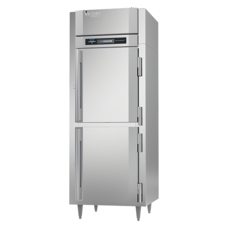 Product image #1 for UltraSpec™ FS-1D-S1-EW-PT-HD-HC One-Section Pass-Thru Freezer with Half-Height Solid Doors