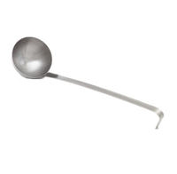 Vollrath 3 oz Two-Piece Stainless Steel Ladle with 11.5-Inch Hooked Grooved Handle