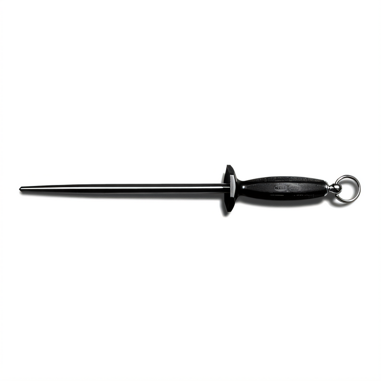 Product image #1 for Dexter Russell Traditional 12-Inch Magnetized Butcher Steel with Black Polypropylene Handle