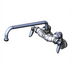 Thumbnail image #1 for T&S Brass Wall-Mounted Double Pantry Sink Mixing Faucet with 12-Inch Swing Nozzle