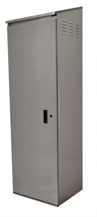 Advance Tabco 84-Inch Stainless Steel Single-Door Floor Mop Sink Cabinet with 16