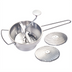 Thumbnail image #1 for Winco Manual Stainless Steel 2 Qt Food Mill with 3 Interchangeable Cutting Plates, 8 Inch Diameter