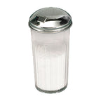Thumbnail image #1 for American Metalcraft 3316 12 oz Clear SAN Plastic Nestable Sugar Pourer/Shaker with Stainless Steel Top Case of 72
