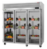 Thumbnail image #1 for Turbo Air PRO Series Three-Section Reach-In Refrigerator with Glass Doors, 75.69 Cu. Ft., Top-Mount Self-Contained Refrigeration