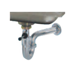 Thumbnail image #1 for Advance Tabco K-26 Replacement Lever Sink Drain Assembly with Overflow and P-Trap, 3-1/2 in Opening, 1-1/2 or 2 in Outlets
