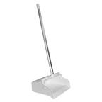 Thumbnail image #1 for CFS Brands Sparta® 361410EC02 Upright Polypropylene Dust Pan with Serrated Edge, Locking Yoke, and Aluminum Handle, White Case of 6