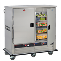 FWE UHRS-7-7 Heated & Refrigerated 2-Section Transport Holding Cabinet, 62 Inch Wide
