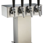Thumbnail image #1 for Perlick Corporation 3780-4B 4-Faucet Air-Cooled Tee Draft Beer Tower, Stainless Steel