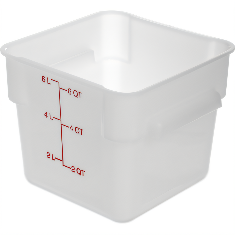 Product image #1 for CFS Brands 11962PE02 Squares Commercial Food Storage Containers Case of 6