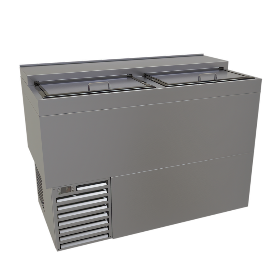 Product image #1 for Glastender ST48-S 48-Inch Deep Well Stainless Steel Slide-Top Bottle Cooler