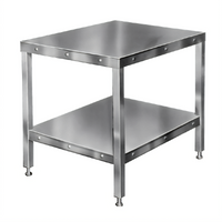 Hobart Commercial Equipment Stand with Undershelf and Adjustable Legs, 27 x 32 x 31-7/8 Inches